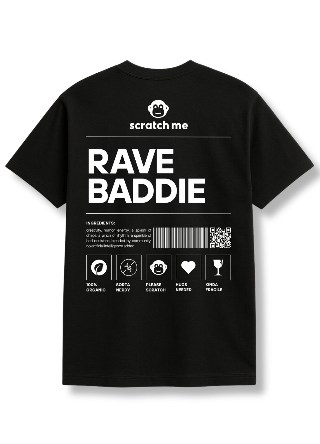 Rave Baddie T-Shirt | Flash Gea × scratchme